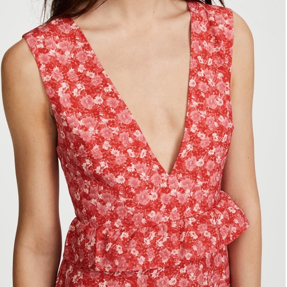 Nightwalker Mini Elsa Dress in Scarlet floral print size S - Picture 9 of 12